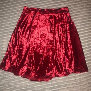 BRAND NEW!!! Beautiful Red Velvet Skirt ♥️